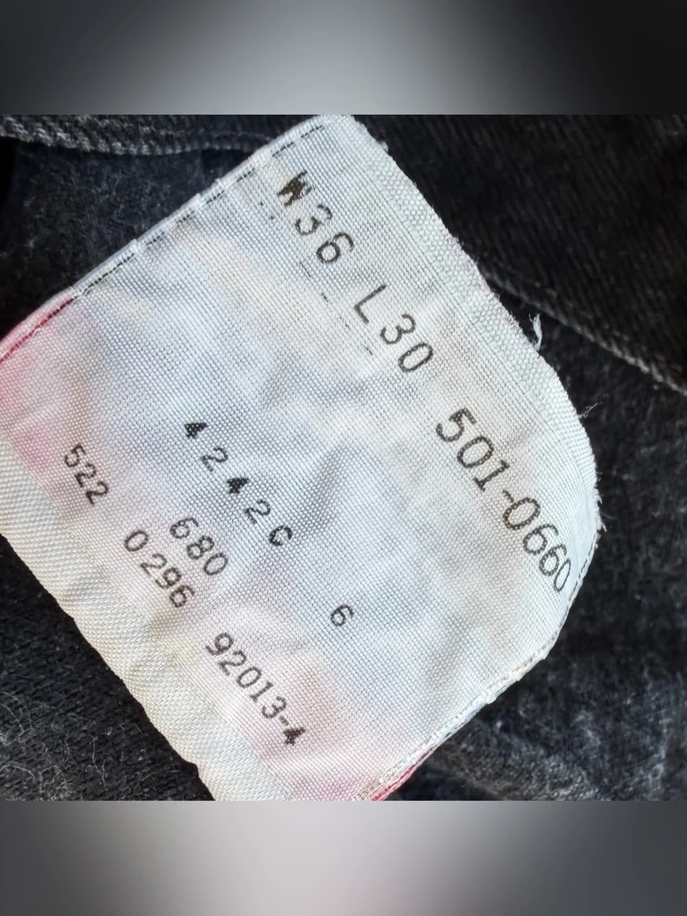 Vintage Levi’s 501 Jeans Made In USA Button Fly Black Hidden Rivets